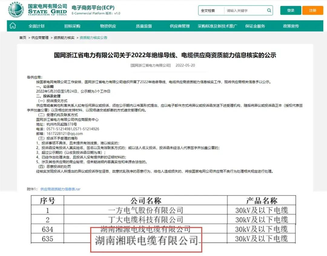 喜訊 | 湘聯(lián)電纜順利通過國家電網(wǎng)“供應商資質(zhì)能力”審核！